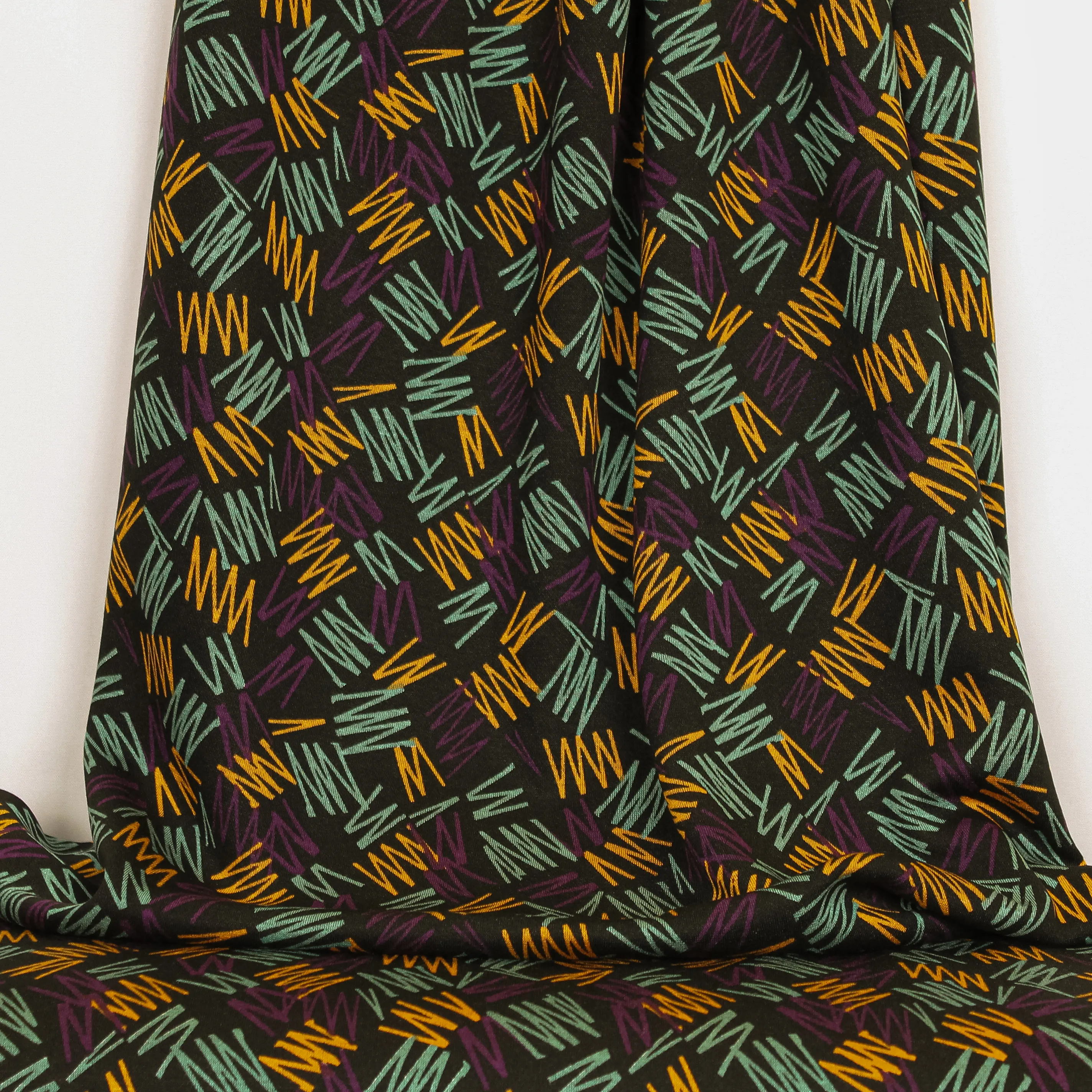 Punta Di Roma zwart met zigzagjes - B* Trendy